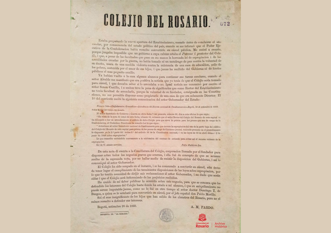 El Rosario en el conflicto: el claustro como cárcel en 1860