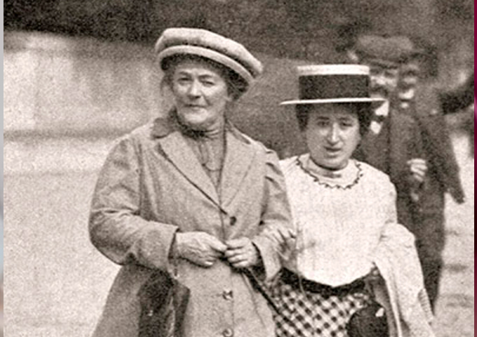 Clara Zetkin y Rosa Luxemburgo dominio publico