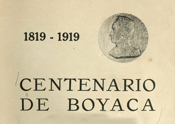 Primer centenario de Boyacá, en el Colegio del Rosario