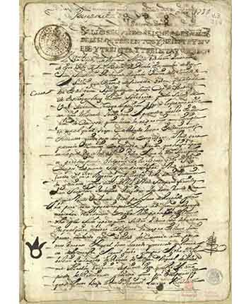 Escritura de venta del esclavo Francisco por Sebastián Rodríguez Raygada