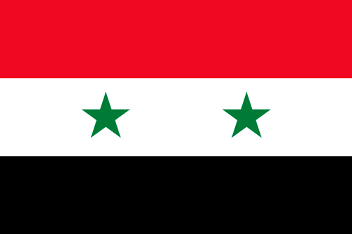 Bandera oficial de Siria